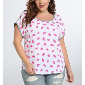 Torrid Watermelon Dolman Top